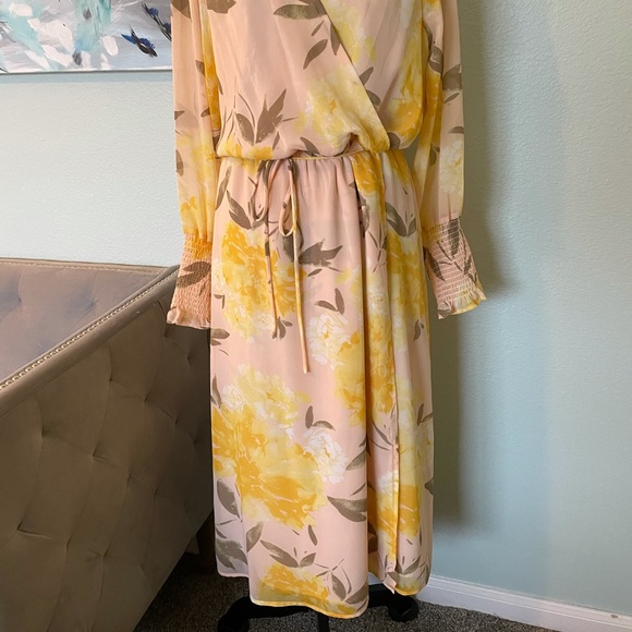 Halogen watercolor floral midi dress - Picture 12 of 16